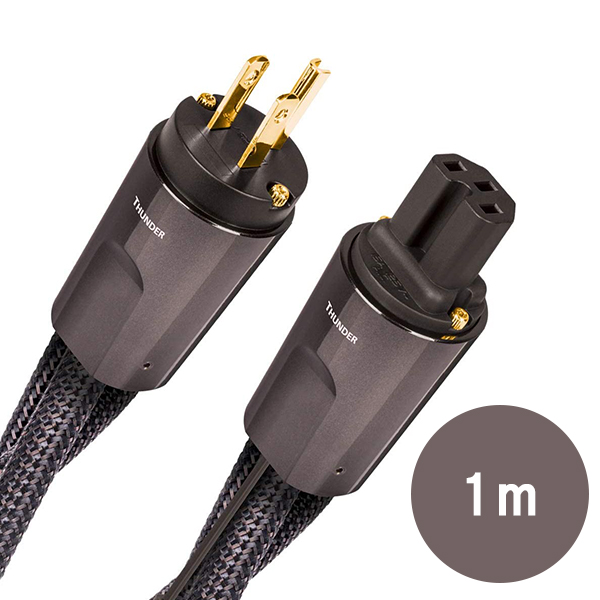 AudioQuest(オーディオクエスト) / Thunder 高電流 15AMP AC電源ケーブル 1.0メートル (NRGTHUNUS01)