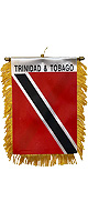 トリニダード・トバゴ共和国 バナーフラグ Mini Banner Flags (約 10.2cm×約 15.2cm) - Trinidad