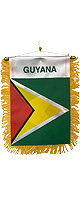 ガイアナ国旗 バナーフラグ Mini Banner Flags (約 10.2cm×約 15.2cm) - Lion Of Guyana
