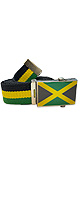 ジャマイカ国旗 キャンバスベルト Adjustable Canvas Belt - Jamaica
