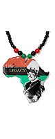 ライフ＆レガシー - マーカス・ガーヴィー アフリカン・ペンダントMarcus Garvey Africa Map Necklace  / Roots ＆ Culture(ルーツアンドカルチャー)