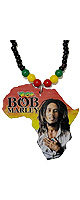ボブ・マーリー アフリカンマップビーズネックレス　Bob Marley African Map Necklace  / Roots ＆ Culture(ルーツアンドカルチャー)