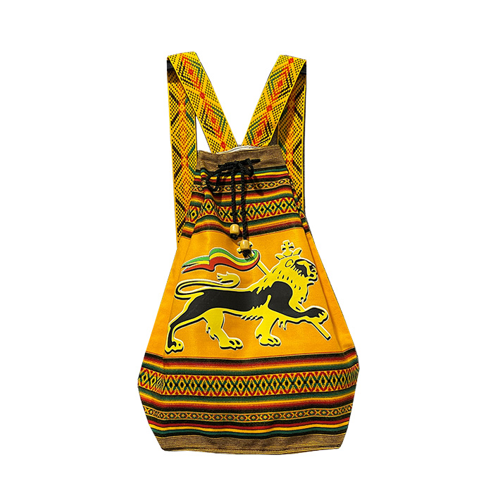 ライオン・ロゴ バックパックバッグ Backpack: Lion Of Judah YLWカラー / Roots & Culture(ルーツアンドカルチャー)