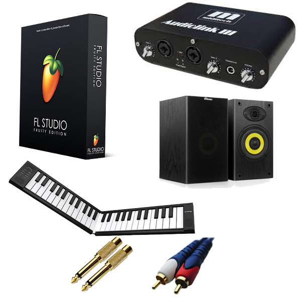 Image-Line(イメージライン) / FL Studio 20 Fruity 【通常版】 & 持ち運び・収納便利!コンパクト作曲セット【スピーカー欠品中:後日発送となります(納期未定)】 6大特典セット