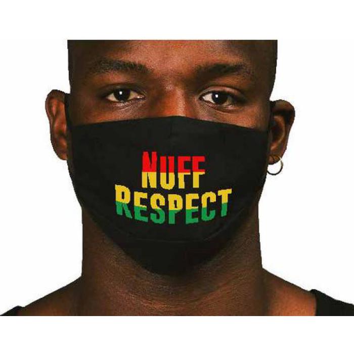 ”Nuff Respect”ロゴ入り フェイスマスク Nuff Respect - Face Mask / RIDDIM DRIVEN CLOTHING