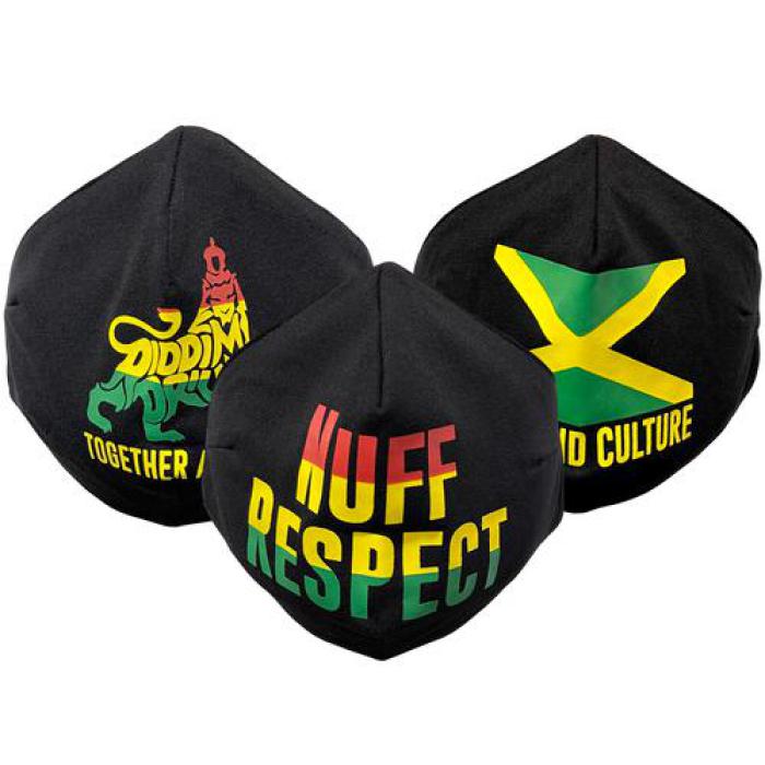 フェイスマスク 3枚組 (Nuff Respect、RDライオン、ジャマイカ国旗) Riddim Driven - Face Masks (3 Pack) /