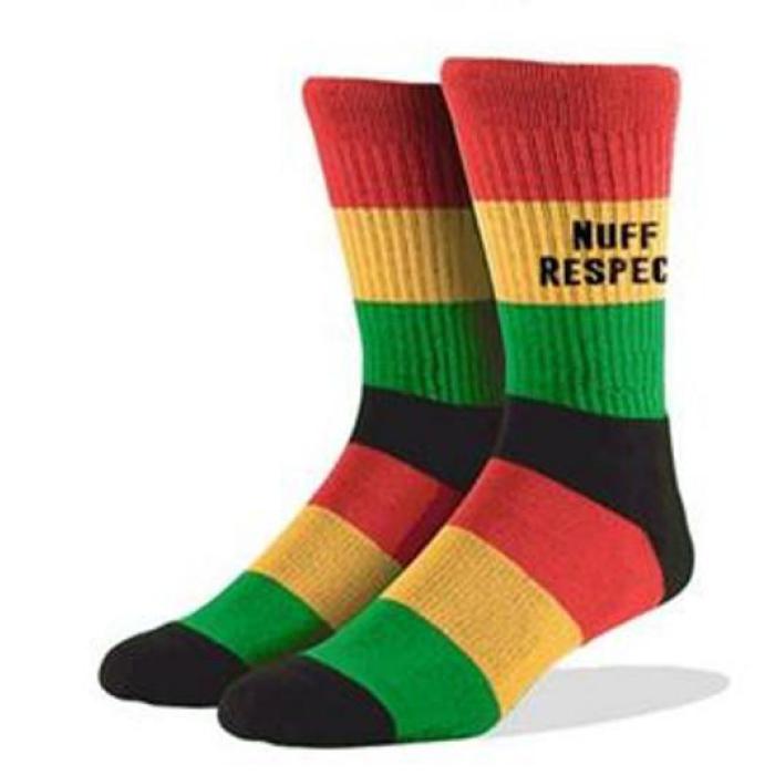 ”Nuff Respect”文字入り 靴下 Nuff Respect - Socks / RIDDIM DRIVEN CLOTHING