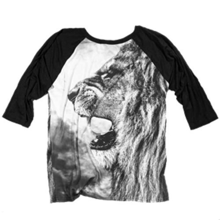 ライオン サブ ラグランTシャツ (レディース/2XLサイズ) Lion Sub Raglan / DNA CLOTHING