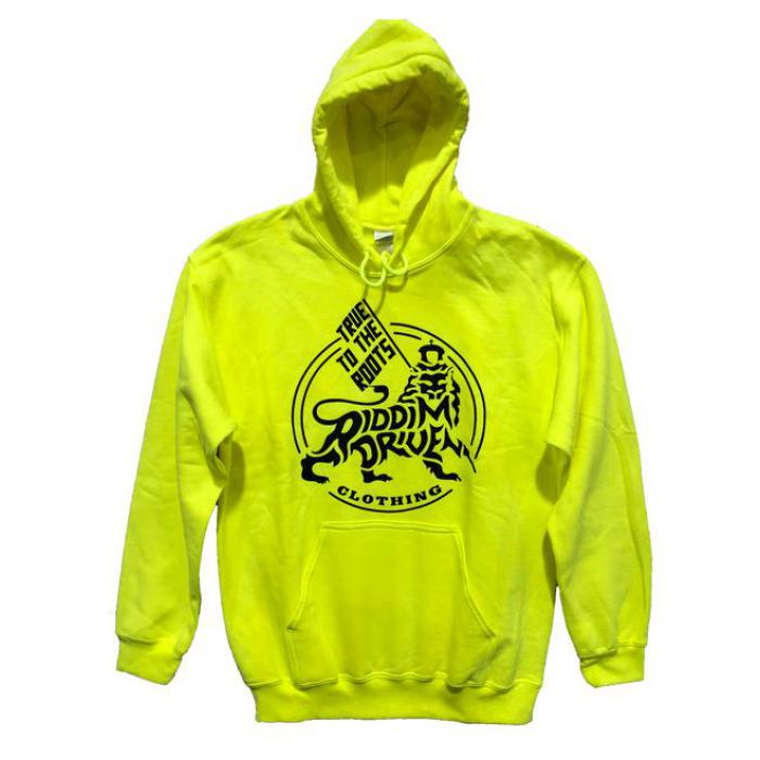 RDロゴ入り ネオンフーディー パーカー グリーン (XLサイズ) RD Neon Logo Hoodie / RIDDIM DRIVEN(リディムドリヴン)