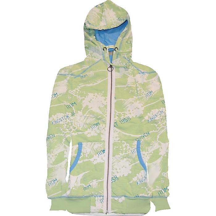 フルジッパー フリース フーディー ジャケット パーカー (グリーン/XLサイズ) Full Zipper Fleece Hoodie Jacket / RIDDIM DRIVEN