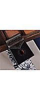 カリンバ 17鍵の透明なアクリルピアノ,高品質の木製マホガニー楽器,アフリカ|ピアノ|   / Janet Skiffer　ブラック