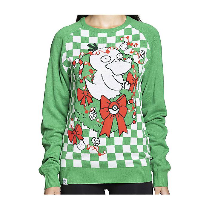 Psyduck Holiday Green Knit Sweater - Adult / コダック ニットセーター グリーン XSサイズ 大人用 / Pokemon Center(ポケモンセンター)