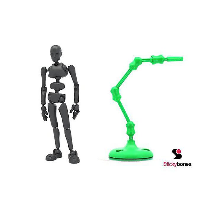 Stickybones(スティッキーボーンズ) Fly-Rig 付きセット / ブラック / 精密アート&アニメーションフィギュア