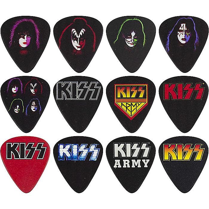 ペリーズ・レザーズ・リミテッド(Perri's Leathers Ltd.) - ギターピック - セルロイド - KISS - 公式ライセンス商品 - ミディアム 0.71mm - 12パック カナダ製 (LP12-KISS1)