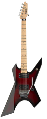 Killer(キラー) / KG-Exploder II Flame Top TWRS(Wine Red Sunbust) エレキギター 変形ギター【受注生産】