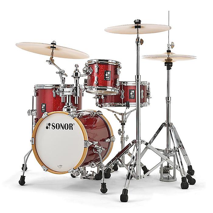 SONOR(ソナー) / MICRO(マイクロ) 【SN-AQXMIC】 RMS(レッド・ムーン・スパークル)- 小口径ドラムセット - 5大特典セット