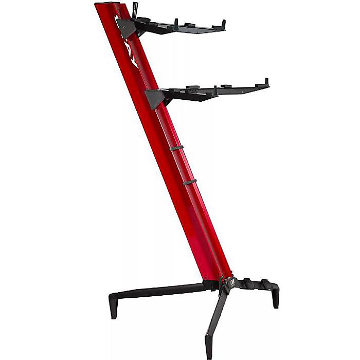 【在庫限りの特価！】Stay Music / Tower 1300/02 レッド - 76鍵対応 キーボードスタンド -