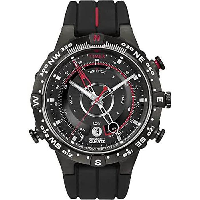 TIMEX(タイメックス) / Timex Men's (T2N720) Intelligent Quartz Tide Temp Compass(Black/Red) -腕時計-