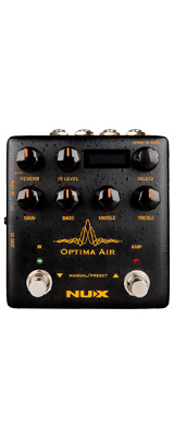【新品】NUX（ニューエックス) / Optima Air(Acoustic Simulator ＆ IR Loader) デュアルスイッチ アコースティックギターシミュレーター プリアンプ