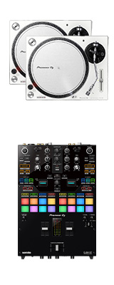■ご予約受付■　Pioneer DJ(パイオニア) / PLX-500-W DJM-S7セット【Serato DVS、rekordbox DVS対応】独自技術の低音ブースト機能搭載スピーカー 9大特典セット