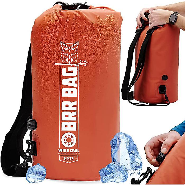 Wise Owl Outfitters / クーラーバックパック 20L Orange / 断熱 漏れ防止 防水 キャンプ カヤック ハイキング ピクニック ビーチ アウトドア