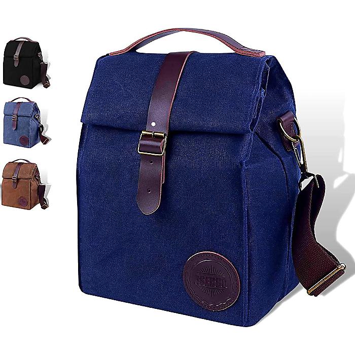 ASEBBO / 断熱ランチバッグ クーラーバッグ 10L Blue / 男女兼用 漏れ防止 ショルダーストラップ付き 仕事 ピクニック ハイキング