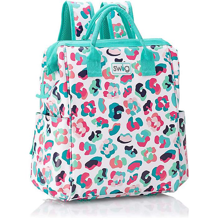 Swig Life / Packi 可愛いデザインのバックパッククーラー 16L (A Party Animal) / ポータブル 軽量 防水 高耐久ジッパー付き ビーチバックパック ソフトクーラー プール ボート キャンプ