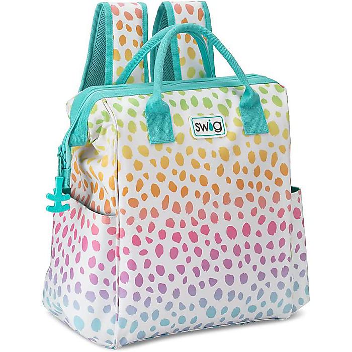 Swig Life / Packi 可愛いデザインのバックパッククーラー 16L (Wild Child) / ポータブル 軽量 防水 高耐久ジッパー付き ビーチバックパック ソフトクーラー プール ボート キャンプ