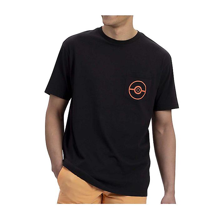ピカチュウ&ヘイガニ ブラック リラックスフィット クルーネック ポケットTシャツ (大人用/XL) / Pokemon Center(ポケモンセンター)