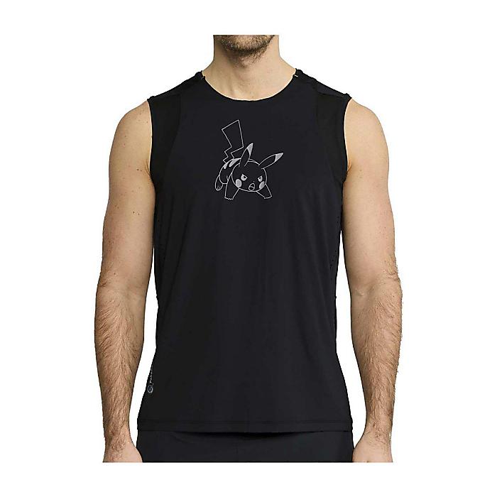 Pokemon Center × Craft ポケモン ピカチュウ ブラック ノースリーブTシャツ タンクトップ トレーニングウェア ジム (メンズ/Mサイズ) / Pokemon Center(ポケモンセンター)