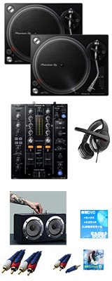 Pioneer DJ(パイオニア) / PLX-500-K /  DJM-450 脅威の低音・野外対応スピーカーセット 6大特典セット