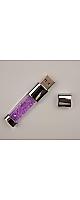 LEDクリスタルフラッシュドライブ USBメモリ USB2.0 64GB (Purple)