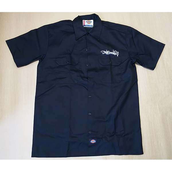 Thud Rumble(サドランブル) Dickies(ディッキーズ)/ ワークシャツ ブラック Mサイズ