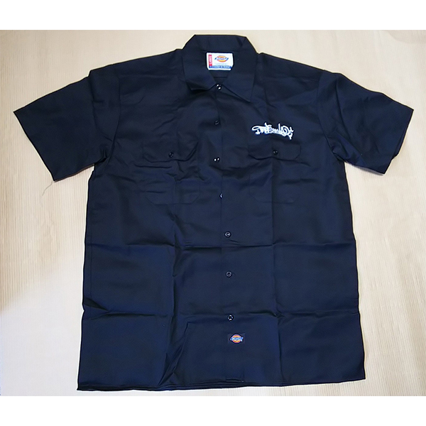 Thud Rumble(サドランブル) Dickies(ディッキーズ)/ ワークシャツ ブラック Lサイズ