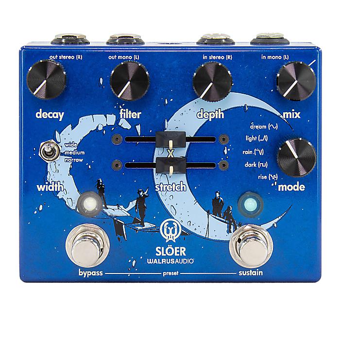 ■ご予約受付■ Walrus Audio(ウォルラスオーディオ) / Sloer Stereo Ambient Reverb (Blue) - リバーブ -【2023年8月5日発売予定】