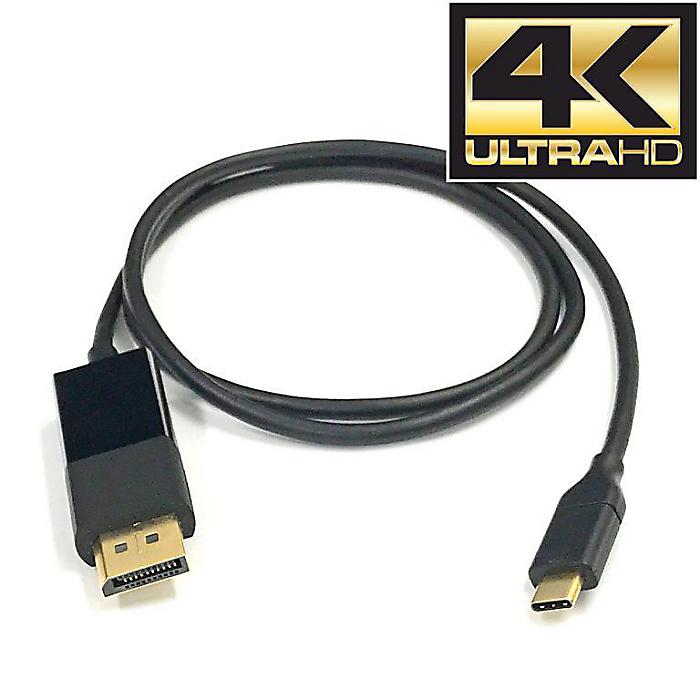 米国A2D社推薦品!USB Type-C to DisplayPort 変換ケーブル (1.8m)