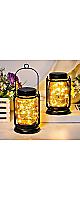 E-Kong Solar Lanterns Fairy Lights 2 Pack Hanging Waterproof Garden Patio Party Xmas Holiday