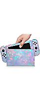 Nintendo Switch OLED 饯Gemstone Pattern Unicorn Blue Pink Silver3M ӥˡ롢ѵȥեåȴ