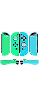 TNP Joycon Case - Silicone Joy Con Case for Nintendo Switch  Switch OLED - Protective Controller Cover with Thumb Grip Caps (Raccoon)