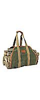 INNO STAGE(Υơ) Waxed Canvas Log Carrier Tote Bag, 40X19 Firewood Holder, Fireplace Wood Stove Accessories Green