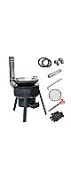 Longzhuo Wood Stove Portable Detachable Camping Stove, Multi-Functional Camping Pot and Accessories for Outdoor BBQ Picnic, Camping Heating and Cooking