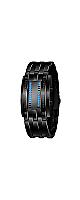 Fashion Binary Sports Watch(եå Хʥ ݡ å) - Black Bracelet, LED Matrix Display(֥å֥쥹å LEDޥȥåɽ)