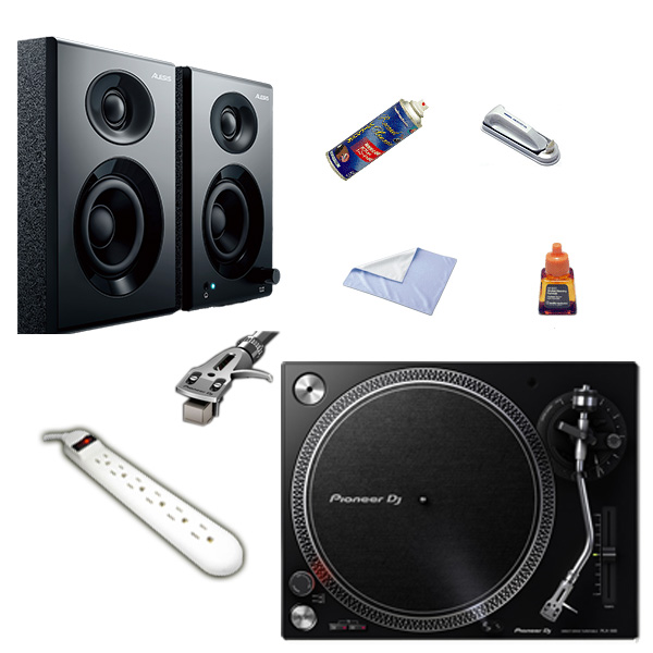 【リスニングセット 】Pioneer DJ(パイオニア) / PLX-500-K ダイレクトターンテーブル【驚異の低音・野外対応スピーカーセット】 3大特典セット