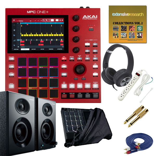 【MPC使い方教則付】全部入り・アレシス・低音ブーストスピーカーセット AKAI(アカイ) / MPC One + スタンドアローン型MPC 9大特典セット