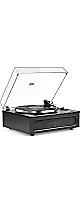 All-in-One Record Player High Fidelity Belt Drive Turntable for Vinyl Records (ӥȥ2 Tweeter and 2 Bass Stereo Speakers) MM Cartridge Bluetooth, Aux-in, RCA, Auto Stopǽդ ֥å