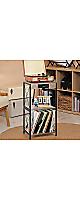 Record Player Stand Turntable Stand, Charging Station, 3-Tier Vinyl Record Storage Shelf, Grey
