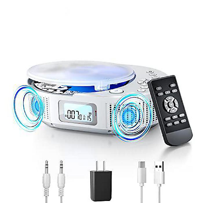 FELEMANポータブルCDプレーヤー ＆ Bluetoothスピーカー 2in1 使い方
