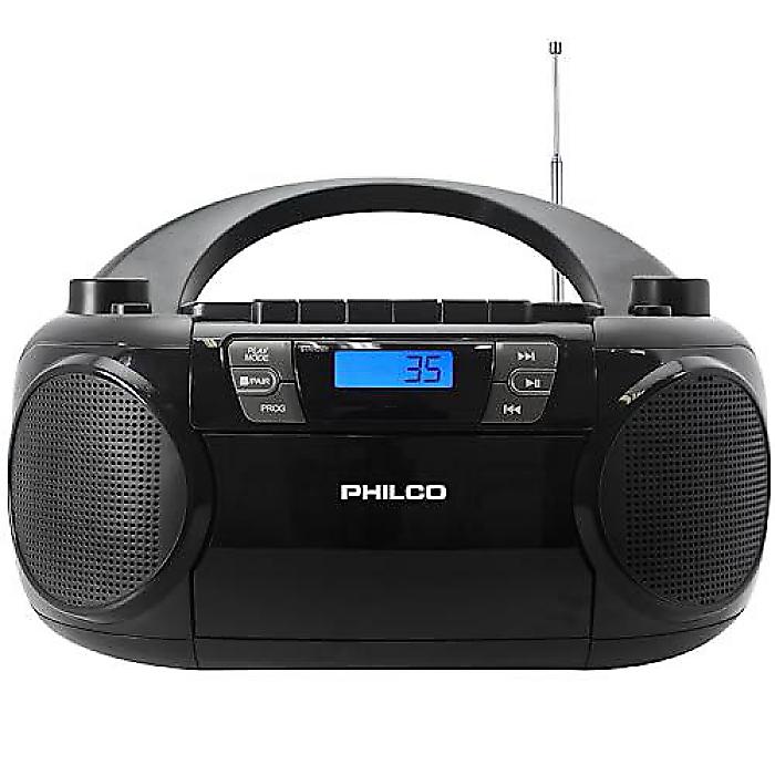 Philco ブルートゥース CDブームボックス with カセットとMP3 CD USB