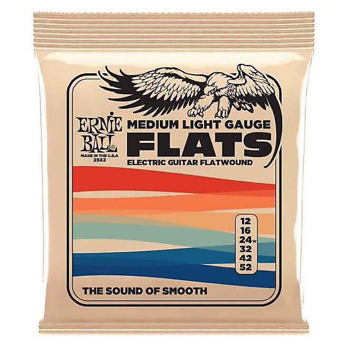 Ernie Ball(アーニーボール) / EB 2582 FLATWOUND ML 12-52 ミディアムライトゲージ - ギター弦 - 【2024年2月18日発売】