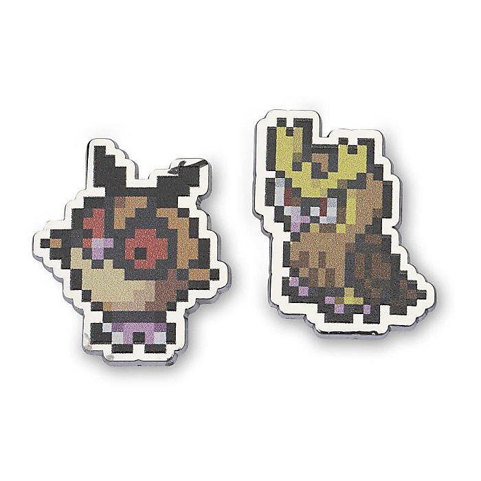 Pokemon Center(ポケモンセンター) / ホーホー&ヨルノズク ポケモンピクセルピンバッジ 2個セット